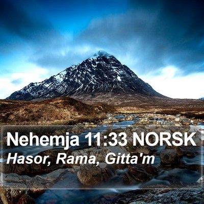 Nehemja 11:33 NORSK Bible Verse Image