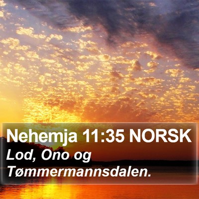 Nehemja 11:35 NORSK Bible Verse Image