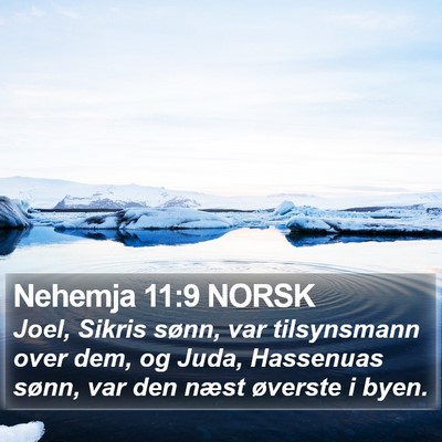 Nehemja 11:9 NORSK Bible Verse Image