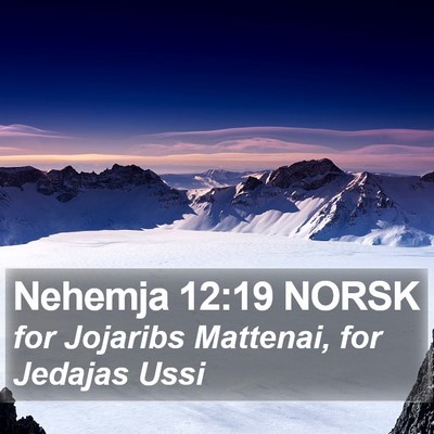 Nehemja 12:19 NORSK Bible Verse Image