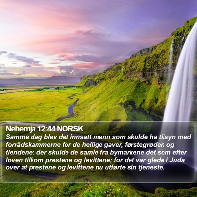 Nehemja 12:44 NORSK Bible Verse Image