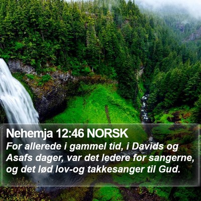Nehemja 12:46 NORSK Bible Verse Image
