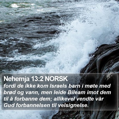 Nehemja 13:2 NORSK Bible Verse Image