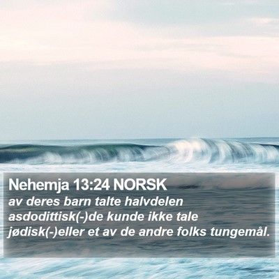 Nehemja 13:24 NORSK Bible Verse Image