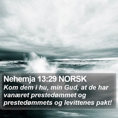Nehemja 13:29 NORSK Bible Verse Image