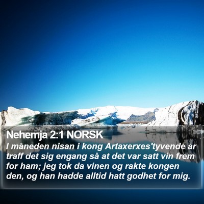 Nehemja 2:1 NORSK Bible Verse Image