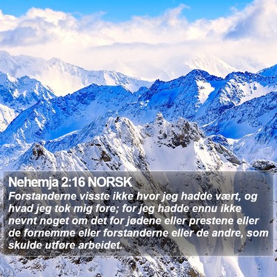 Nehemja 2:16 NORSK Bible Verse Image