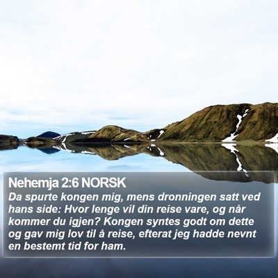 Nehemja 2:6 NORSK Bible Verse Image