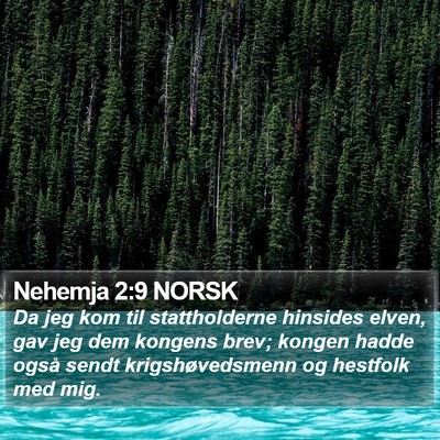 Nehemja 2:9 NORSK Bible Verse Image