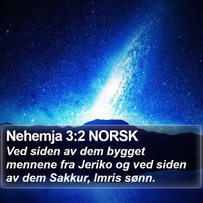Nehemja 3:2 NORSK Bible Verse Image