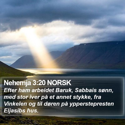 Nehemja 3:20 NORSK Bible Verse Image