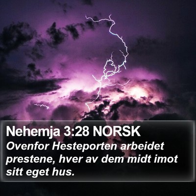 Nehemja 3:28 NORSK Bible Verse Image