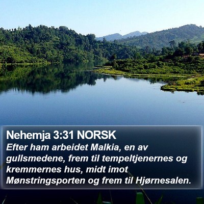 Nehemja 3:31 NORSK Bible Verse Image