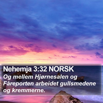 Nehemja 3:32 NORSK Bible Verse Image