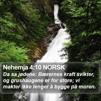 Nehemja 4:10 NORSK Bible Verse Image