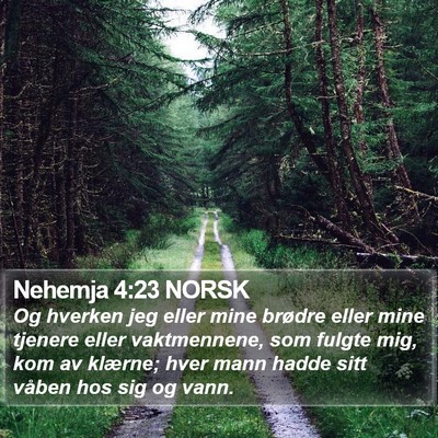 Nehemja 4:23 NORSK Bible Verse Image