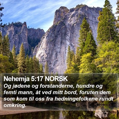Nehemja 5:17 NORSK Bible Verse Image