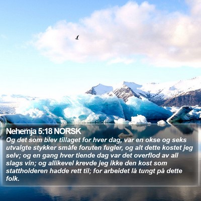 Nehemja 5:18 NORSK Bible Verse Image