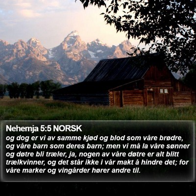 Nehemja 5:5 NORSK Bible Verse Image