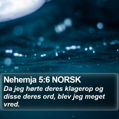 Nehemja 5:6 NORSK Bible Verse Image