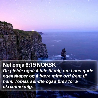 Nehemja 6:19 NORSK Bible Verse Image