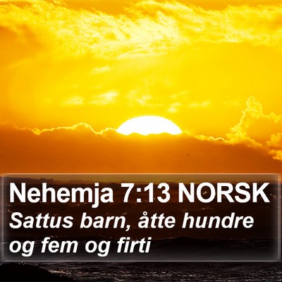 Nehemja 7:13 NORSK Bible Verse Image