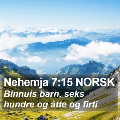Nehemja 7:15 NORSK Bible Verse Image