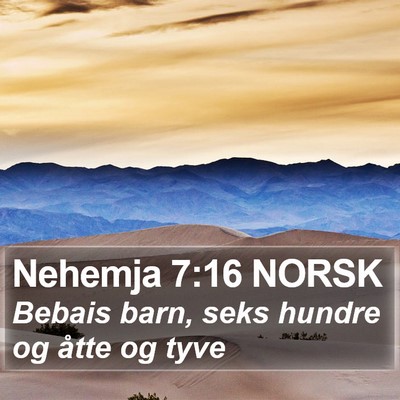 Nehemja 7:16 NORSK Bible Verse Image
