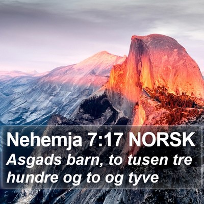 Nehemja 7:17 NORSK Bible Verse Image