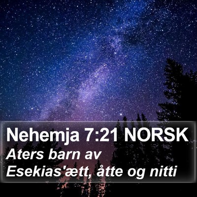 Nehemja 7:21 NORSK Bible Verse Image