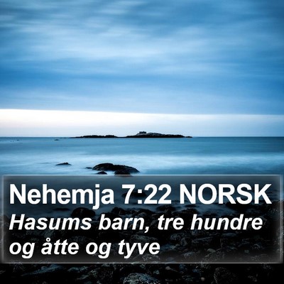 Nehemja 7:22 NORSK Bible Verse Image