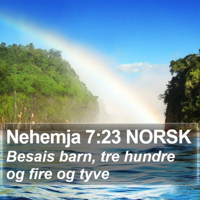 Nehemja 7:23 NORSK Bible Verse Image