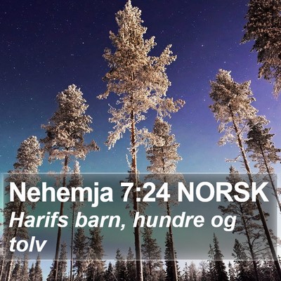 Nehemja 7:24 NORSK Bible Verse Image
