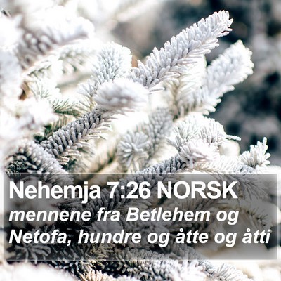 Nehemja 7:26 NORSK Bible Verse Image