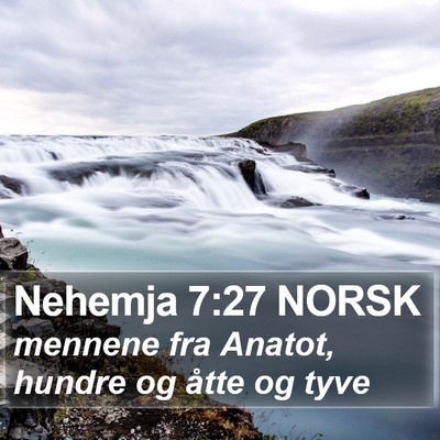 Nehemja 7:27 NORSK Bible Verse Image