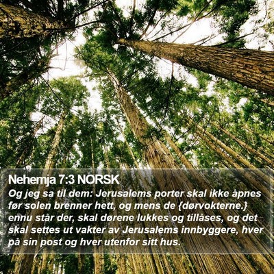 Nehemja 7:3 NORSK Bible Verse Image