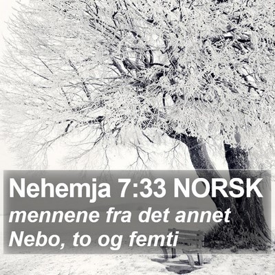 Nehemja 7:33 NORSK Bible Verse Image