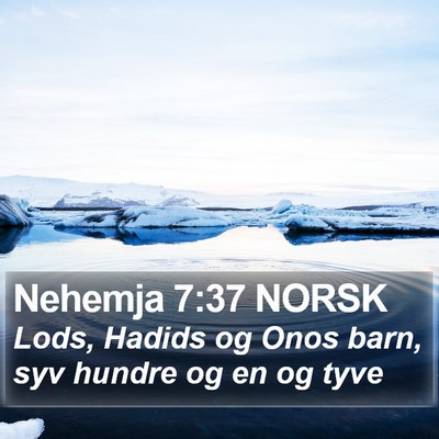 Nehemja 7:37 NORSK Bible Verse Image