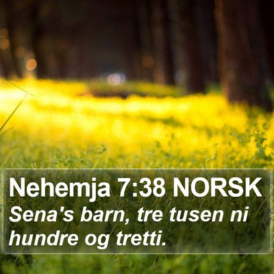 Nehemja 7:38 NORSK Bible Verse Image
