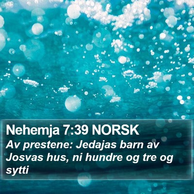 Nehemja 7:39 NORSK Bible Verse Image