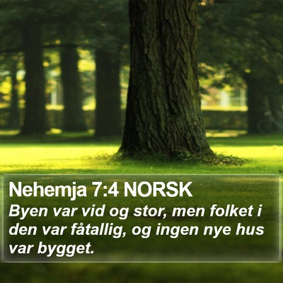 Nehemja 7:4 NORSK Bible Verse Image