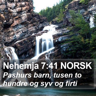 Nehemja 7:41 NORSK Bible Verse Image