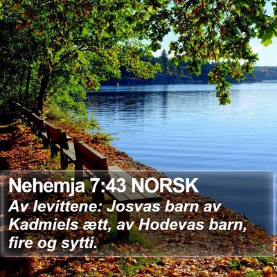 Nehemja 7:43 NORSK Bible Verse Image