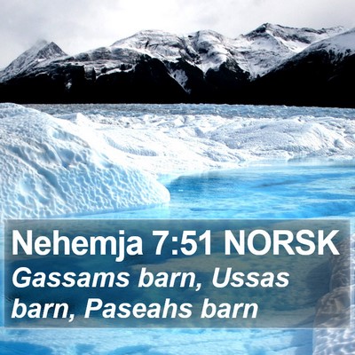 Nehemja 7:51 NORSK Bible Verse Image