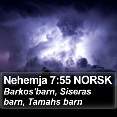Nehemja 7:55 NORSK Bible Verse Image