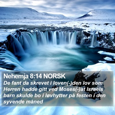 Nehemja 8:14 NORSK Bible Verse Image