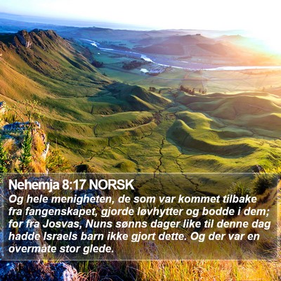 Nehemja 8:17 NORSK Bible Verse Image