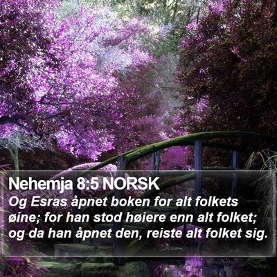 Nehemja 8:5 NORSK Bible Verse Image