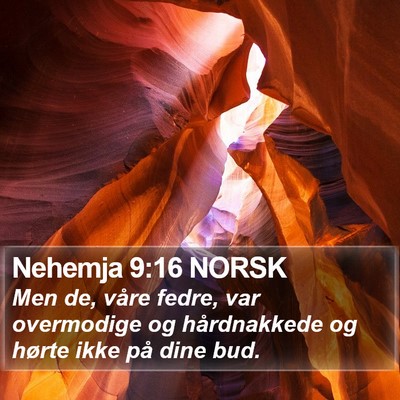 Nehemja 9:16 NORSK Bible Verse Image