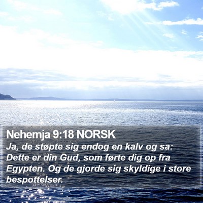 Nehemja 9:18 NORSK Bible Verse Image